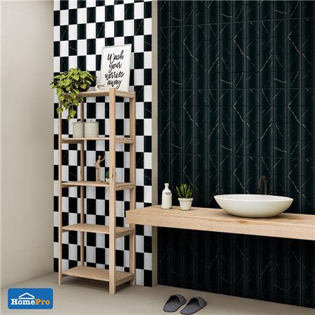 กระเบื้องผนัง 30x45 ซม. TARA ไทเลอร์กลาง ขาว-ดำ 0.81M2_5