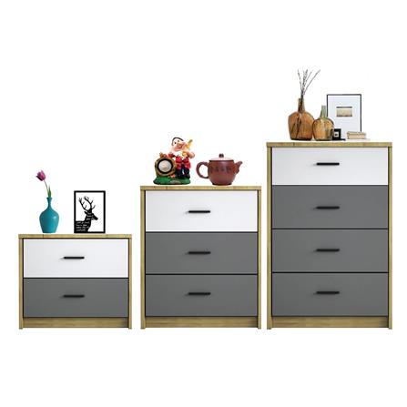 ตู้ 2 ลิ้นชัก ME LIVING JUSPER สีขาว/เทา_2