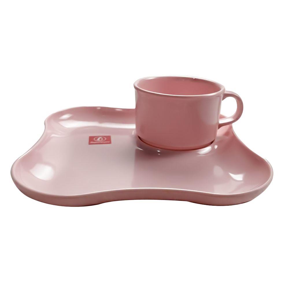 ชุดถ้วยกาแฟ เมลามีน 7" SUPERWARE TC 6103-7 ชมพู