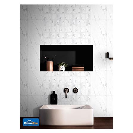 กระเบื้องผนัง 25x40 ซม. เอสเธอร์ สแควร์ ไวท์ 1M2_2