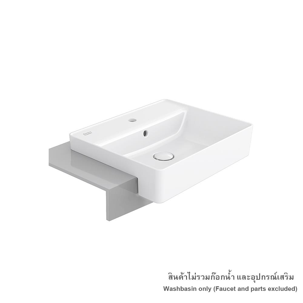 อ่างล้างหน้าฝังครึ่งเคาน์เตอร์ AMERICAN STANDARD WP-F419-WT สีขาว
