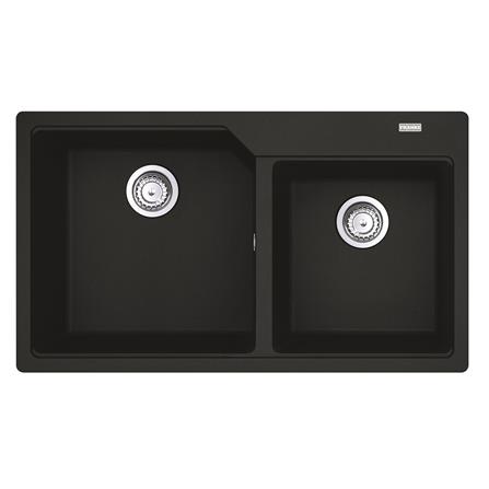 ซิงค์ฝัง 2หลุม FRANKE UBG 620-86 สีดำ_0