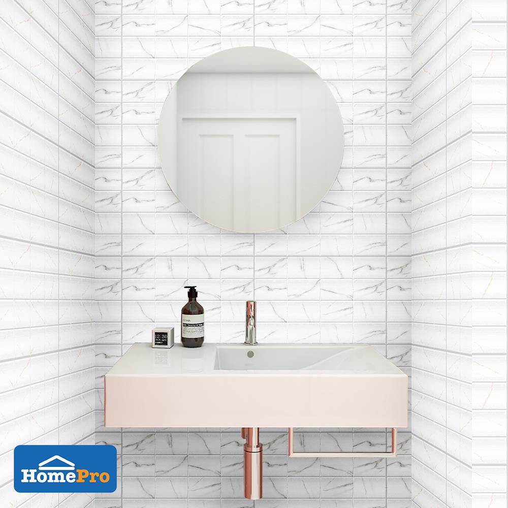 กระเบื้องผนัง 30x45 ซม. TARA นิวลิน กลาง ไวท์ 0.81M2