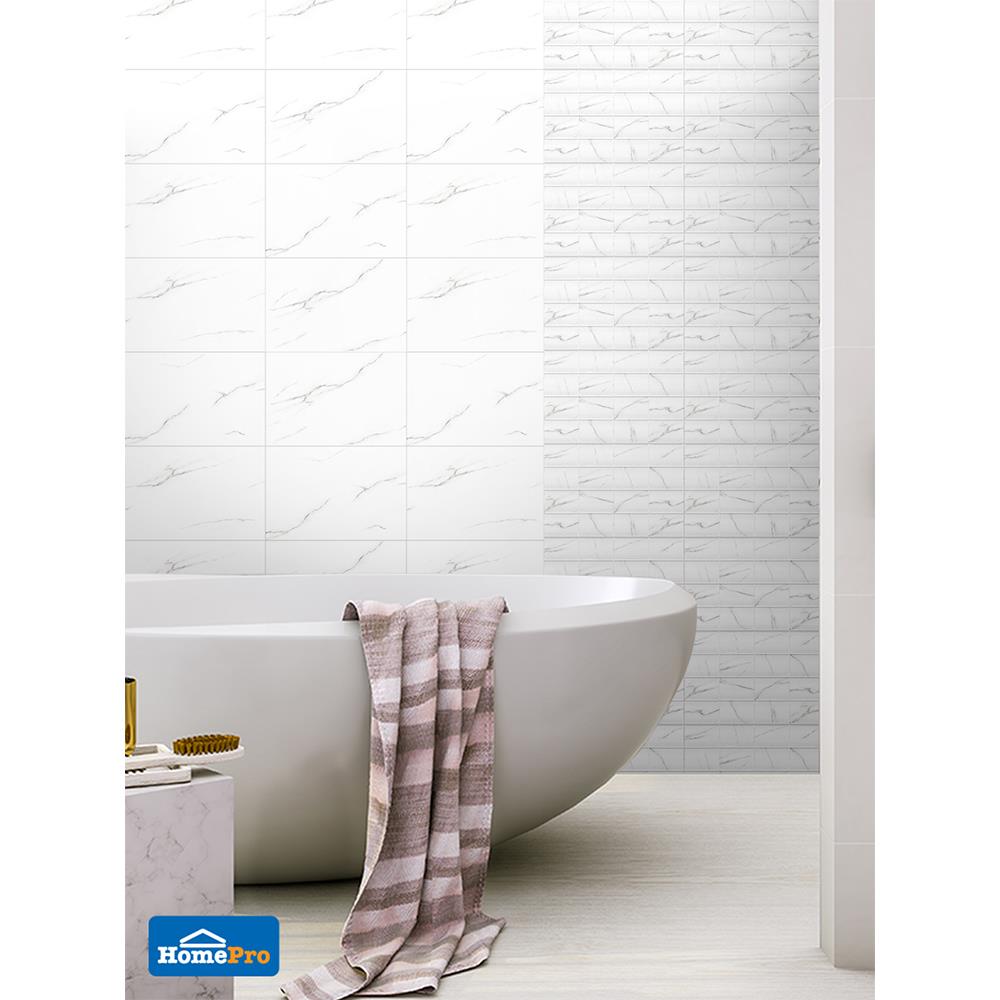 กระเบื้องผนัง 30x45 ซม. TARA นิวลิน กลาง ไวท์ 0.81M2