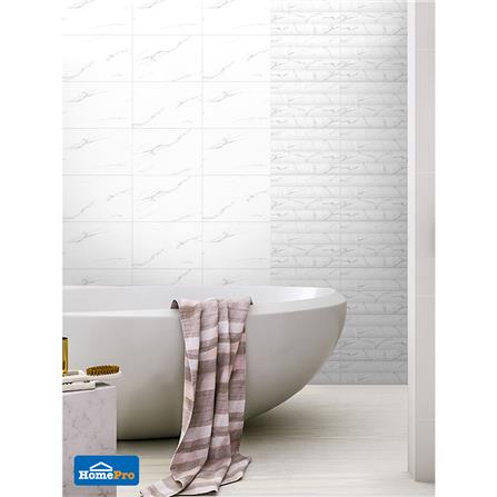 กระเบื้องผนัง 30x45 ซม. TARA นิวลิน กลาง ไวท์ 0.81M2_4