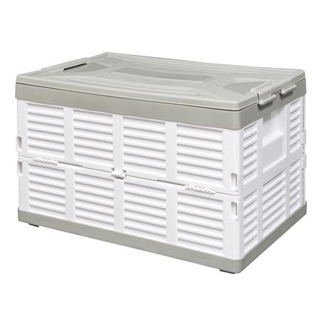 กล่องเก็บของพับได้ STACKO 37x56x35.5 ซม. สีเทา/ขาว_0