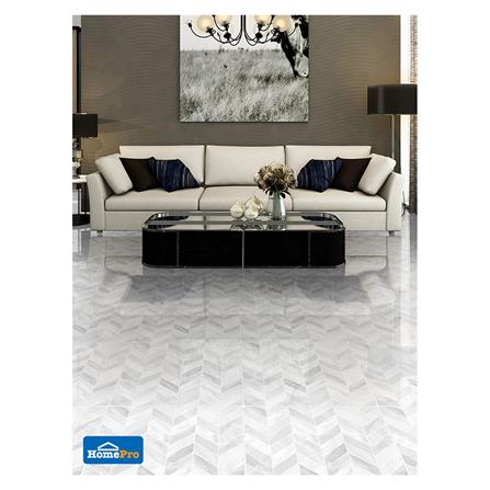 กระเบื้องพื้น 18x18 นิ้ว COTTO เซฟรอน มาร์เบิล เทาอ่อน_4