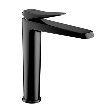 ก๊อกอ่างล้างหน้าเดี่ยว COTTO CT1242AY(BL) สีดำ_0