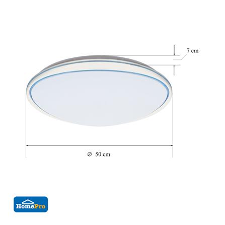 ไฟเพดาน LED CARINI JS117-L 20 นิ้ว 36 วัตต์ DAYLIGHT สีน้ำเงิน_3