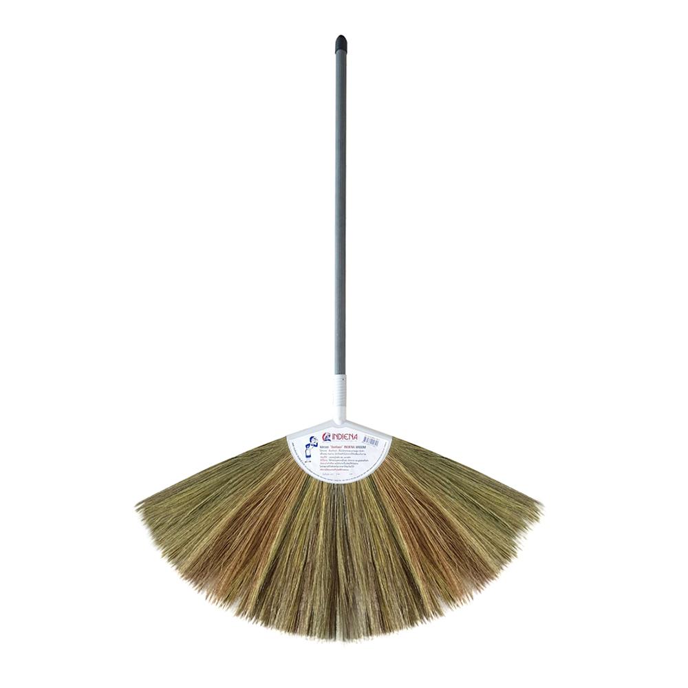 ไม้กวาดดอกหญ้า ด้ามพลาสติก INDIENA 21 นิ้ว