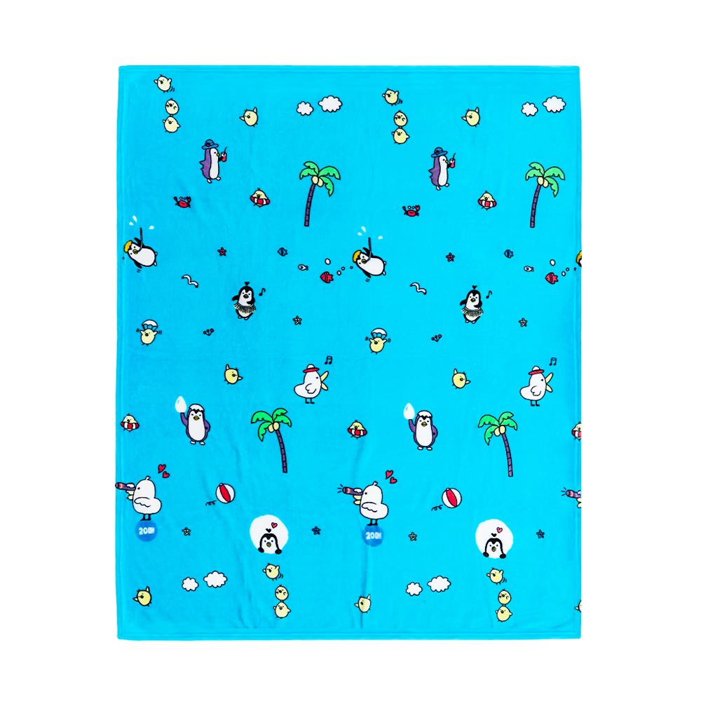 ผ้าห่ม HOME LIVING STYLE PENGUIN 50x60 นิ้ว สีฟ้า
