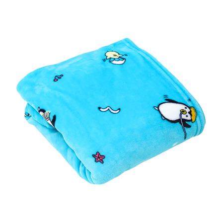 ผ้าห่ม HOME LIVING STYLE PENGUIN 50x60 นิ้ว สีฟ้า_0