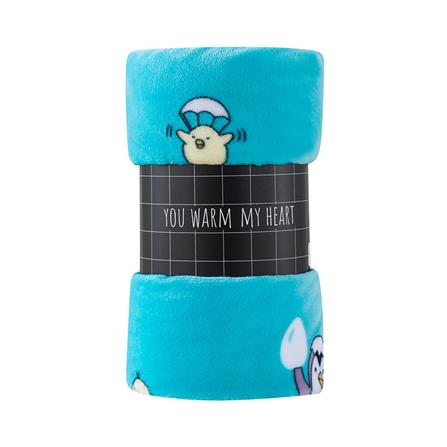 ผ้าห่ม HOME LIVING STYLE PENGUIN 50x60 นิ้ว สีฟ้า_4