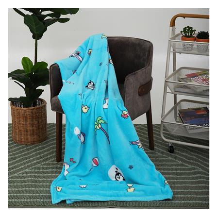 ผ้าห่ม HOME LIVING STYLE PENGUIN 50x60 นิ้ว สีฟ้า_5