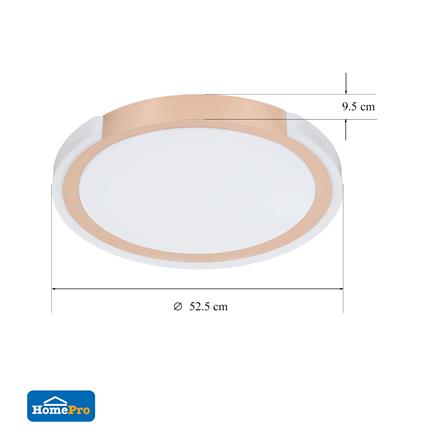 ไฟเพดาน LED CARINI JS126 21 นิ้ว 36 วัตต์ DAYLIGHT สีทอง_4