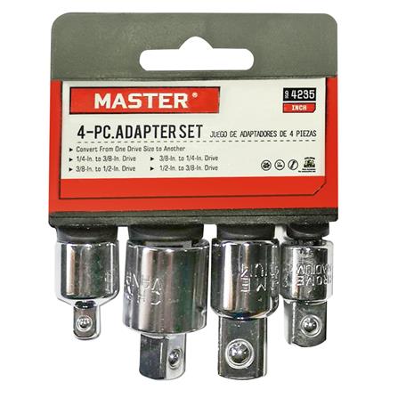 ชุดข้อต่อ เพิ่ม-ลดขนาดหัวบล็อก MASTER 4 ชิ้น/ชุด