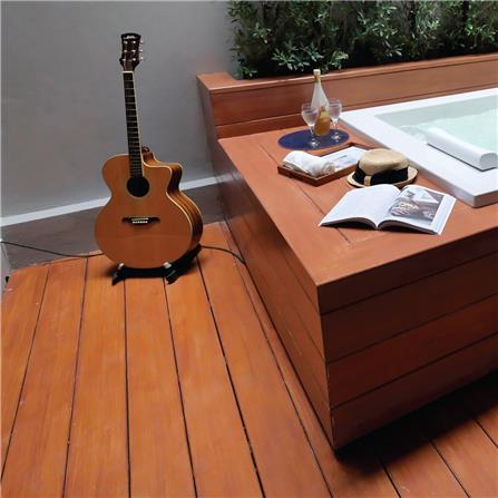 ไม้พื้น SHERA ลายเสี้ยน 15X300X2.5 ซม. สีแดงเบอร์รี่_3