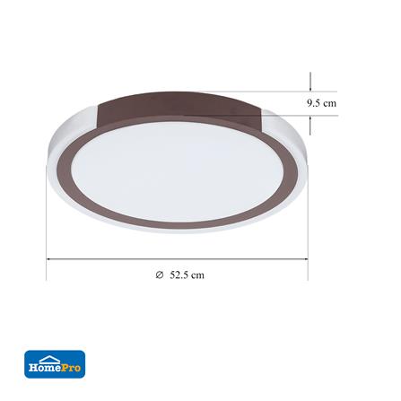 ไฟเพดาน LED CARINI JS127 21 นิ้ว 36 วัตต์ DAYLIGHT สีน้ำตาล_4