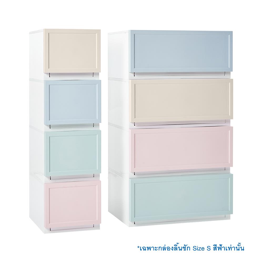 กล่องลิ้นชัก 1 ลิ้นชัก STACKO ECO S 27x39.5x24 ซม. สีฟ้า