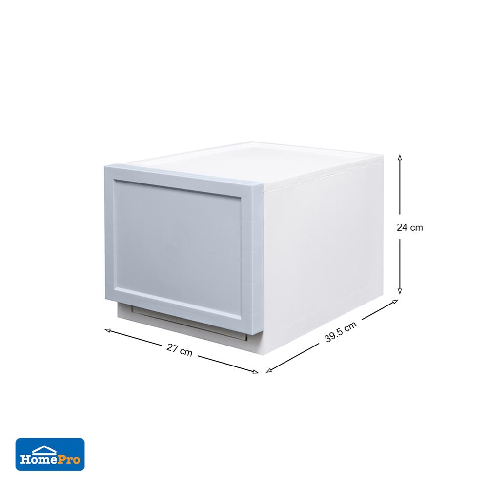 กล่องลิ้นชัก 1 ลิ้นชัก STACKO ECO S 27x39.5x24 ซม. สีฟ้า