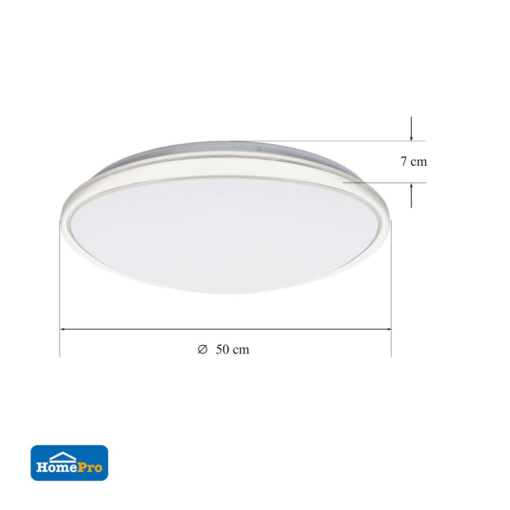 ไฟเพดาน LED CARINI JS116-L 20 นิ้ว 36 วัตต์ DAYLIGHT สีขาว