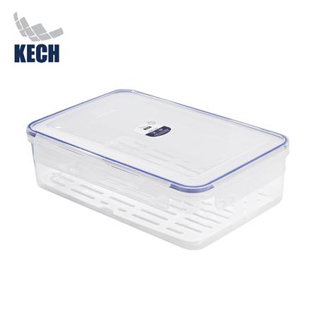 กล่องอาหารเหลี่ยม 4.2 ลิตร KECH x DOUBLE LOCK No.9512