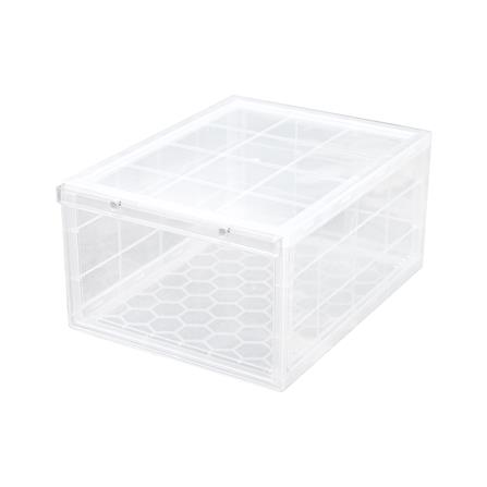 กล่องรองเท้า STACKO MAGNETIC LOCK 28X37X18.3 ซม. ใส