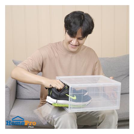 กล่องรองเท้า STACKO MAGNETIC LOCK 28X37X18.3 ซม. ใส_4