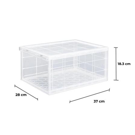 กล่องรองเท้า STACKO MAGNETIC LOCK 28X37X18.3 ซม. ใส_5