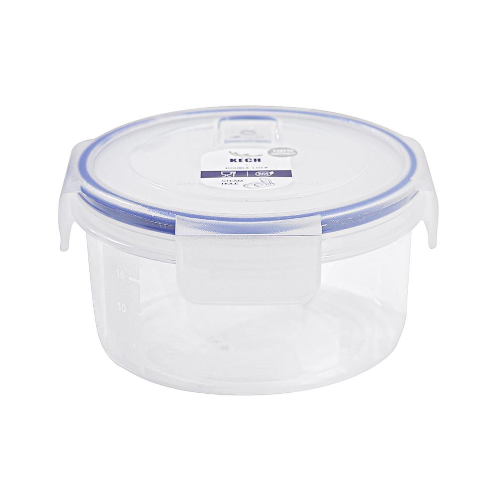 กล่องอาหารกลม 0.7 ลิตร KECHxDOUBLE LOCK No.9132