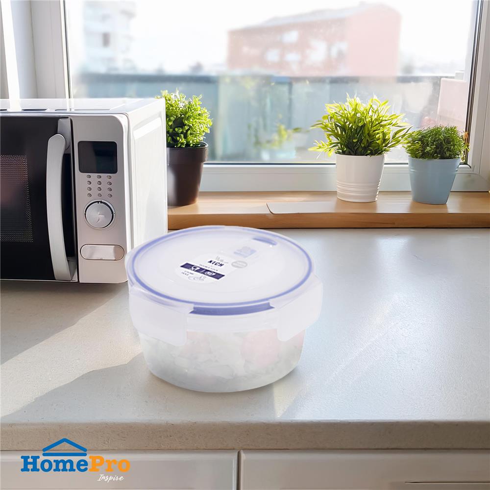 กล่องอาหารกลม 0.7 ลิตร KECHxDOUBLE LOCK No.9132