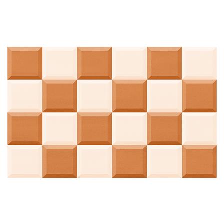 กระเบื้องผนัง 25x40 ซม. คามิเลีย ส้ม-ไอวอรี่ 1M2