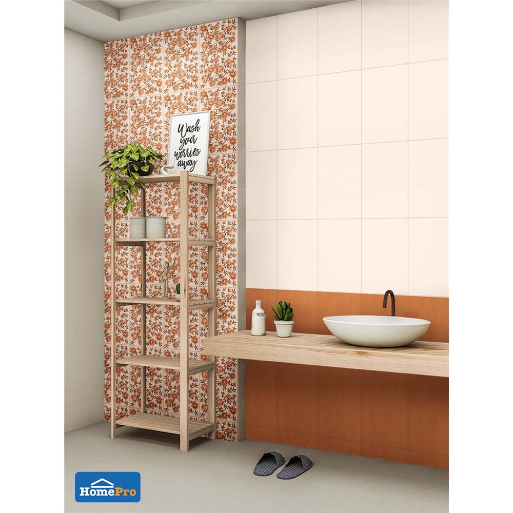 กระเบื้องผนัง 25x40 ซม. คามิเลีย ไอวอรี่ 1M2