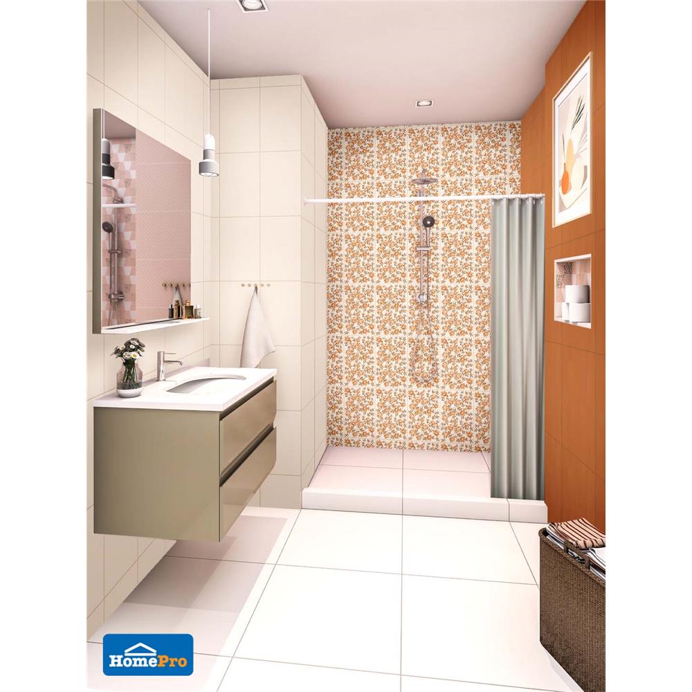 กระเบื้องผนัง 25x40 ซม. คามิเลีย ไอวอรี่ 1M2