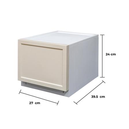 กล่องลิ้นชัก 1 ลิ้นชัก STACKO ECO S 27x39.5x24 ซม. สีเบจ_5