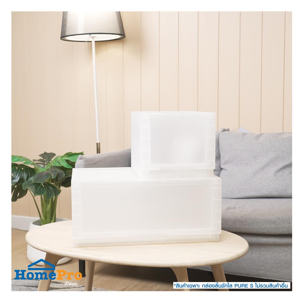 กล่องลิ้นชัก 1 ลิ้นชัก STACKO PURE S 27x39.5x24 ซม. สีใส