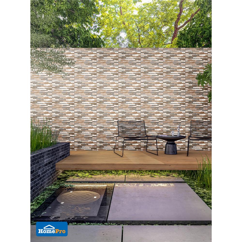 กระเบื้องผนัง 30x45 ซม. TARA ไมกา สโตน น้ำตาล 0.81 ตร.ม.