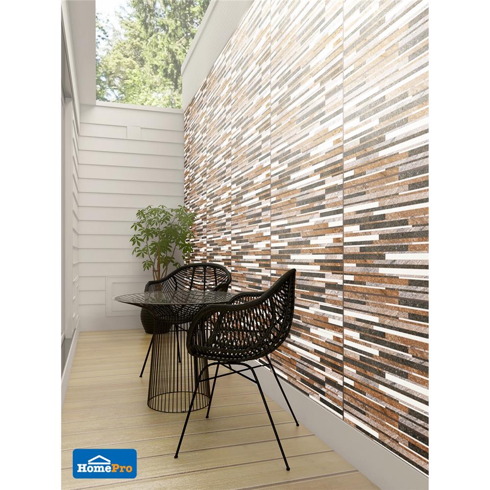 กระเบื้องผนัง 30x45 ซม. TARA ไมกา สโตน น้ำตาล 0.81 ตร.ม.