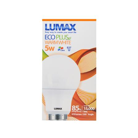 หลอด LED LUMAX A60 ECO PLUS 5 วัตต์ E27 WARMWHITE_1