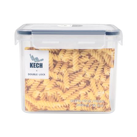กล่องอาหารเหลี่ยม 2.4 ลิตร KECHxDOUBLE LOCK No.9117_2