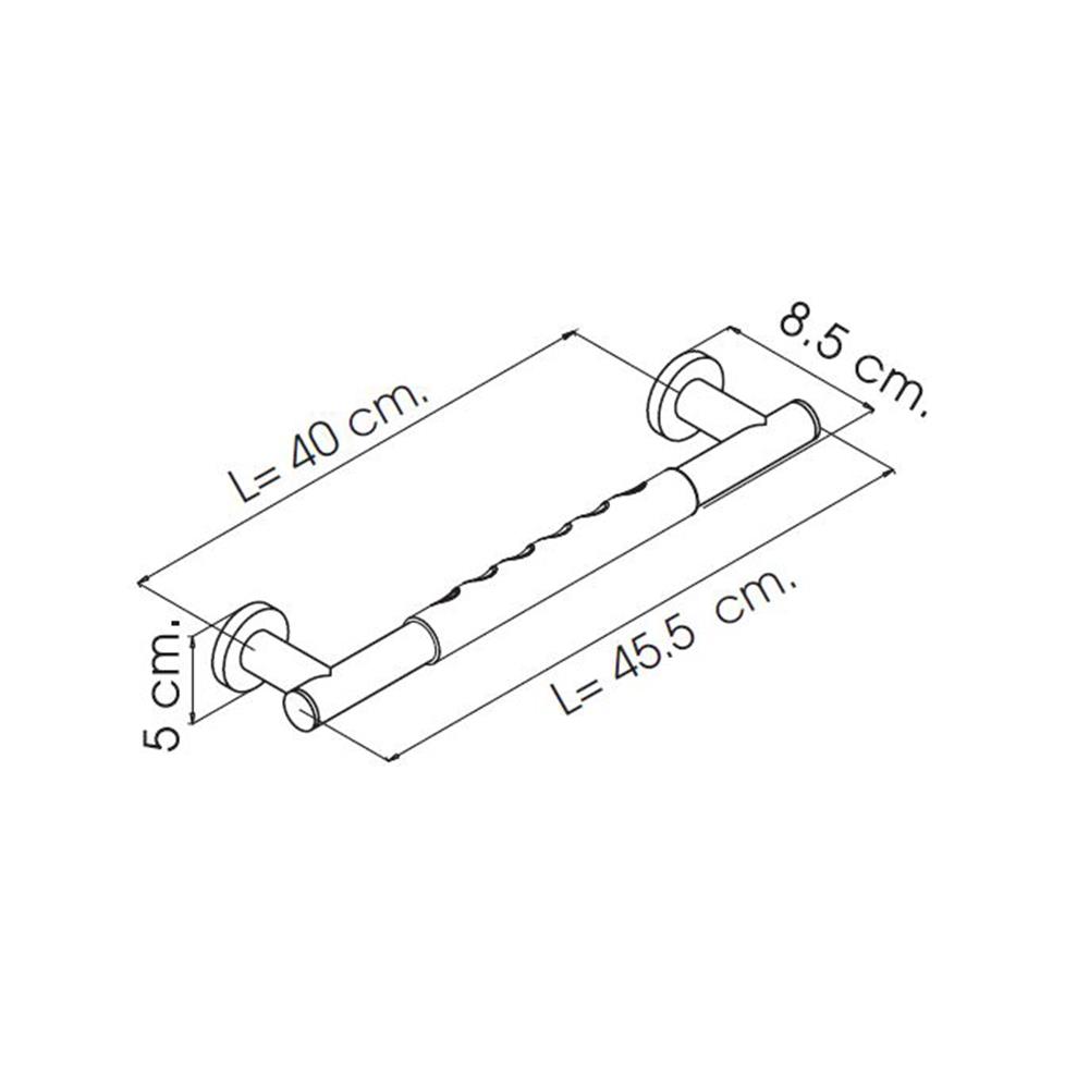 ราวจับกันลื่นตรง I-SPA BD-CA-GRA45A(GR)