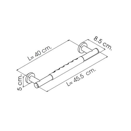 ราวจับกันลื่นตรง I-SPA BD-CA-GRA45A(GR)_1
