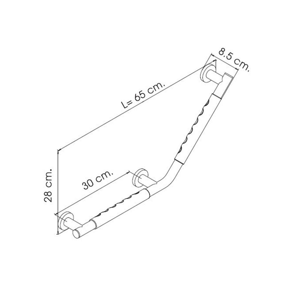 ราวจับกันลื่น I-SPA BD-CA-GRA63A/135(GR)