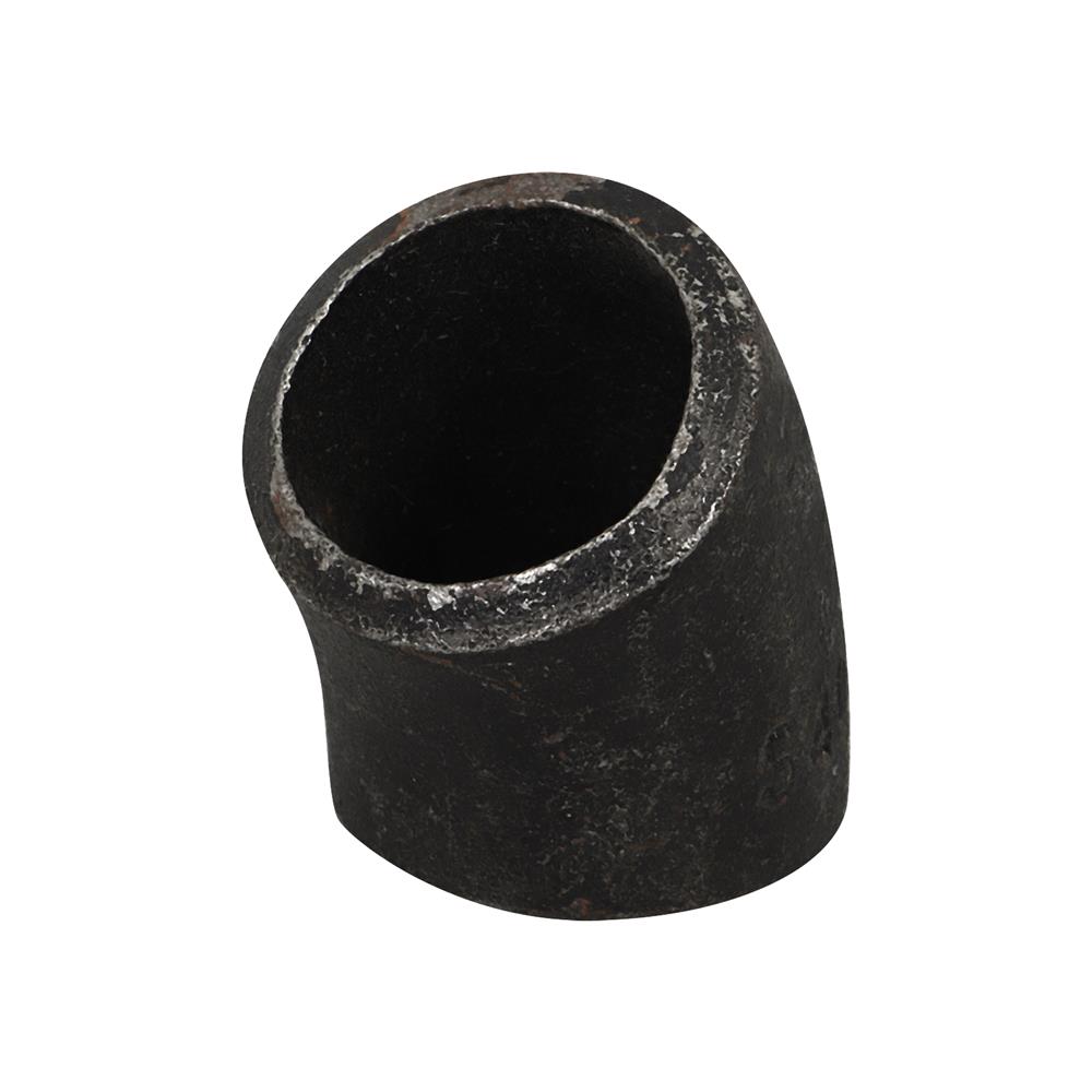 ข้องอ 45 องศา เชื่อมเหล็กบาง CITY 3/4 นิ้ว สีดำ