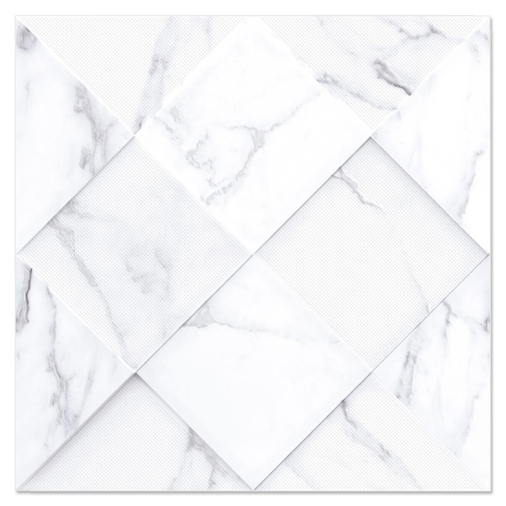 กระเบื้องพื้น 18x18 นิ้ว COTTO มาร์เบิ้ลพรีม่าสแควร์ ขาว
