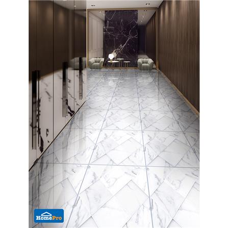 กระเบื้องพื้น 18x18 นิ้ว COTTO มาร์เบิ้ลพรีม่าสแควร์ ขาว_3