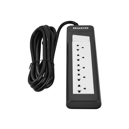 รางปลั๊กไฟ 5ช่อง 1สวิตซ์ HACO EPN-S5EB/3 16 แอมป์ 3 เมตร_5