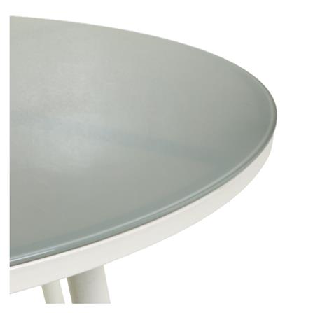 โต๊ะสนามกระจก IRENE SPRING 100 ซม. ขาว/เทา_2