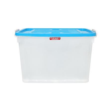 กล่องเก็บของ มีล้อ ฝาล็อค STACKO 140 ลิตร ฝาสีฟ้า_2