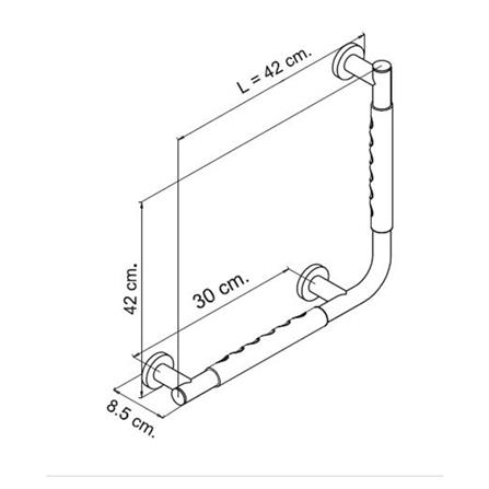 ราวจับกันลื่น ตัว L I-SPA BD-CA-GRA42A/90(GR)_1